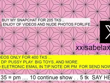 Chaturbate Live Sex Cam of xxisabelaxxx