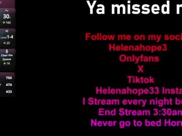Chaturbate Watch Live Sex Cams of helena_hope