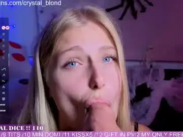 Chaturbate Best live sex cam show of crystal_blond