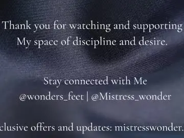 Chaturbate Live Sex of wonders_feet