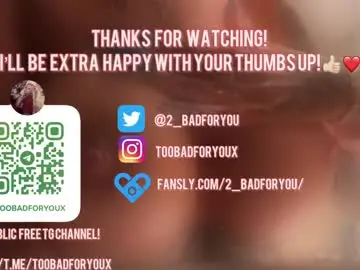 Chaturbate Private Sex Chat of 2badforyou