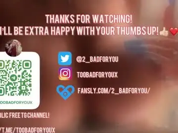 Chaturbate Best live sex cam show of 2badforyou