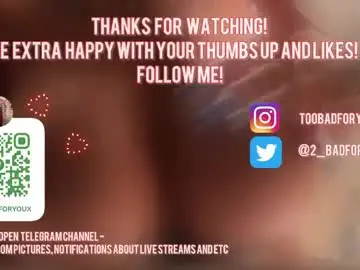 Chaturbate Live Sex of 2badforyou