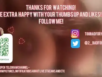 Chaturbate Sex Cam of 2badforyou