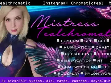 Chaturbate Sex Cam of tealchromatic