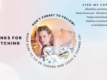 Chaturbate Sex Chat of island_peach