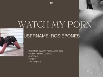 Chaturbate Private Sex Chat of rosiebones