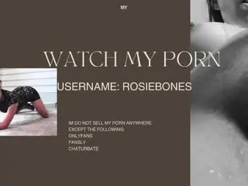 Chaturbate Live Sex Cam of rosiebones