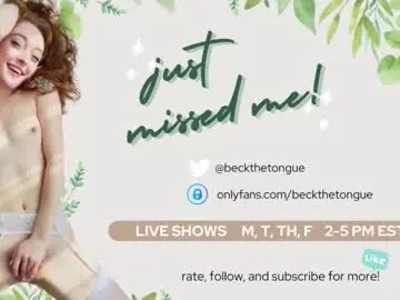 Chaturbate Best live sex cam show of beckthetongue