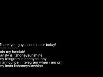 Chaturbate Free Live Porn of honey_sunshine