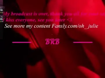 Chaturbate Best live sex cam show of oh_julie