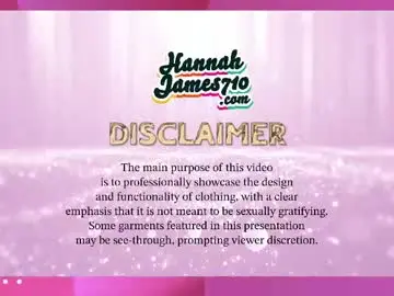 Chaturbate Live Porn of hannahjames710